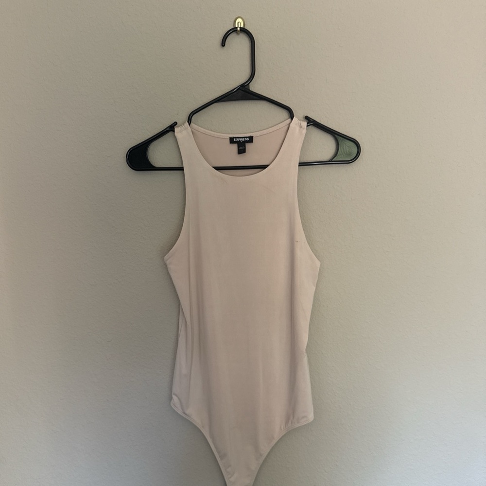 Express Ivory Sleeveless Bodysuit